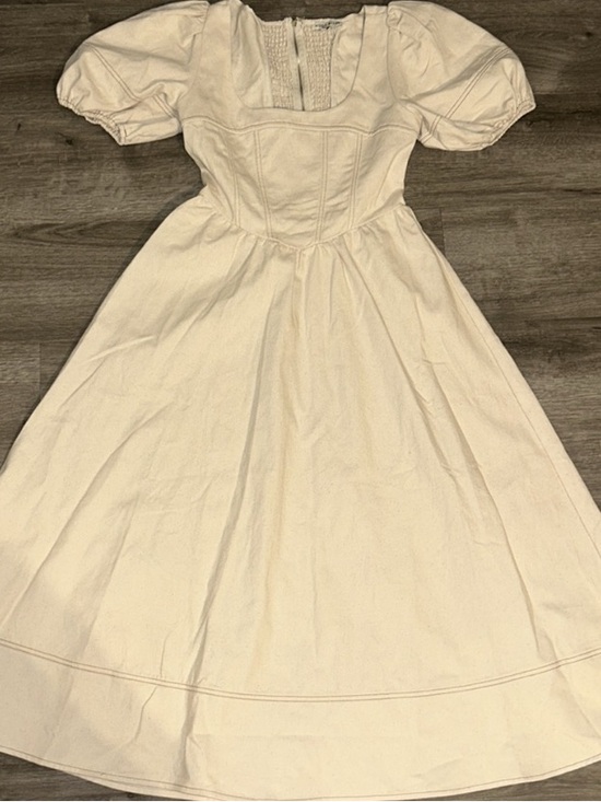 Moon River Dresses & Skirts - NWOT Moon river denim puff sleeve midi dress